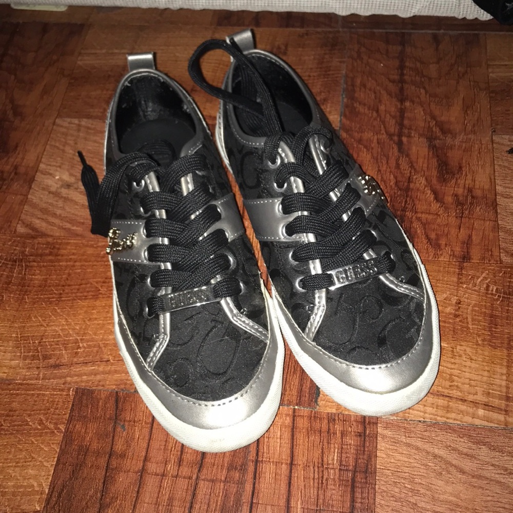 Black and Gray Guess Shoes